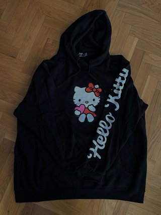 Sudadera Hello Kitty Oversize Negra