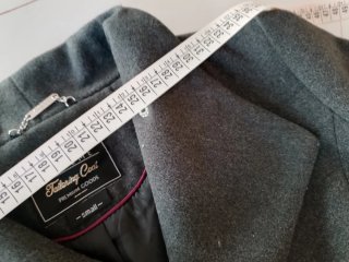 Giacca donna grigia con cintura