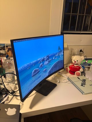 Monitor curvo LG 32 Nero/Bianco