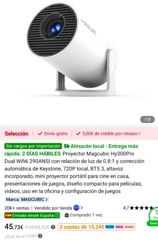 Proyector Hy300Pro,  con Trípode Ajustable