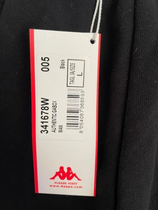 Pantalones cortos de chándal Kappa negros