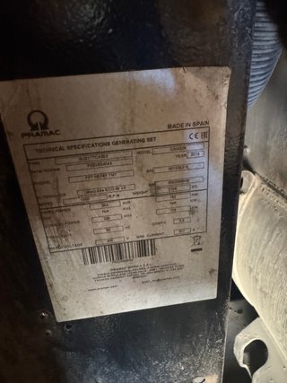 Generador PRAMAC GSW 225 KVA motor Iveco