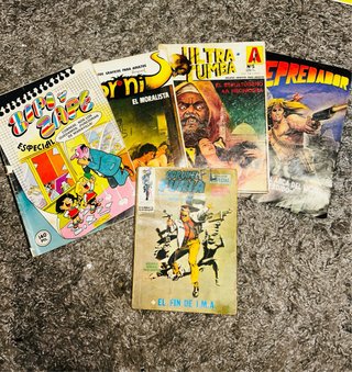 Lote 5 comics variados