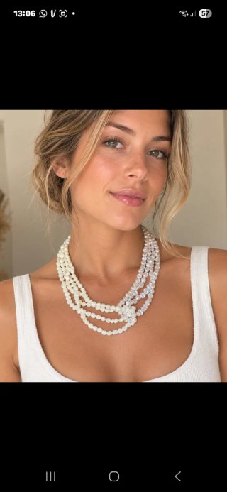Collar de Perlas Multicapa
