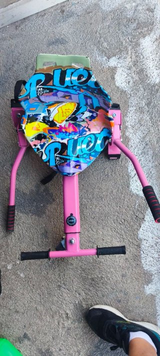 Hoverboard y Kart para Hoverboard Rosa con asiento
