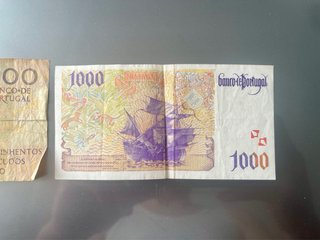 Billetes antiguos de Portugal
