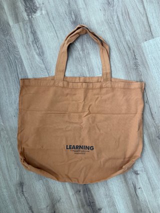 Bolso Tote de Tela Marrón