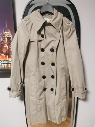 Gabardina Zara Beige Talla S