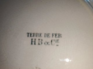 3 Platos Parlantes Terre de Fer Siglo XIX