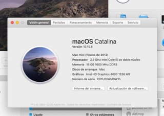 Mac Mini 2012 i5 16GB RAM 1.2TB + Teclado