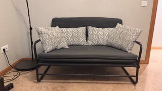Sofá Cama Plegable Gris
