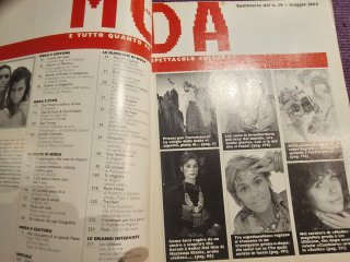 Rivista Vintage MODA Maggio 1985 Shields Delon