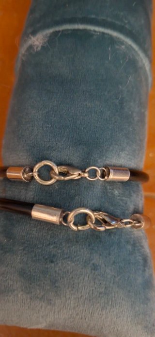 Set de 2 Pulseras de Plata Tibetana