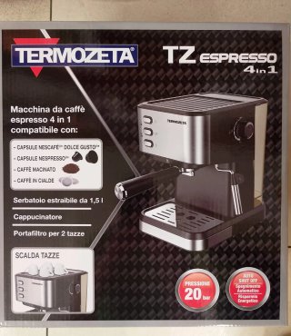 Macchina caffè Termozeta TZ Espresso 4 in 1