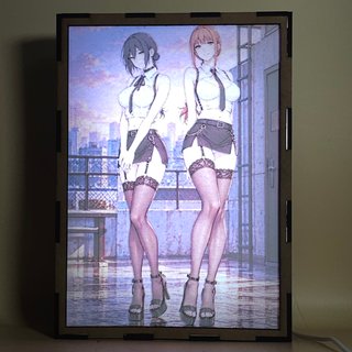 Lámpara LED Chainsaw Man Makima y Reze