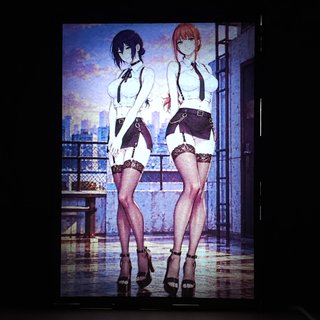 Lámpara LED Chainsaw Man Makima y Reze