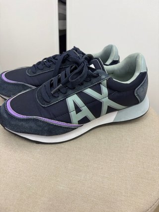 Zapatillas Armani AX Azul y Morado Talla 37