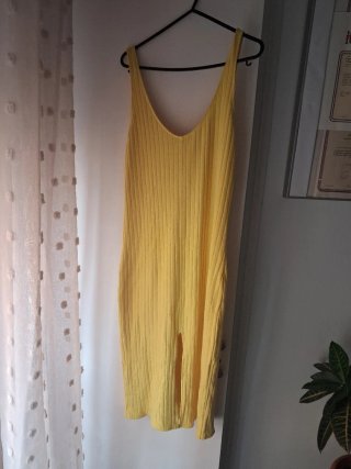 Vestido Amarillo Zara