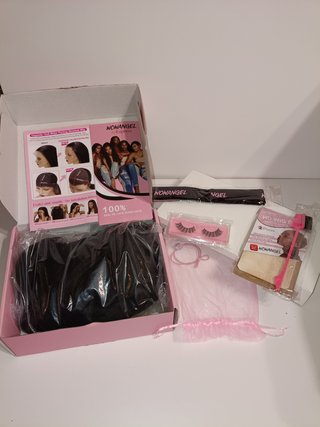 Peluca de Pelo 100% Natural Castaño WOWANGEL