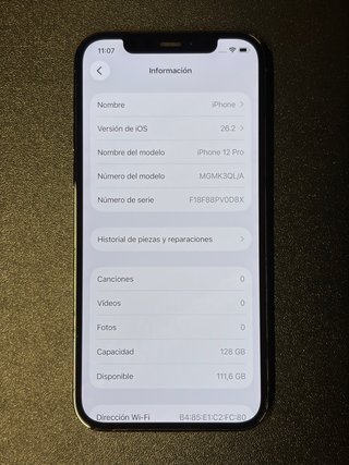 iPhone 12 Pro 128GB Negro | 75% batería | Face ID