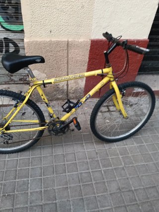 Bicicleta Montaña Amarilla