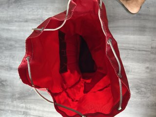 Serval mochila montaña vintage roja y azul retro