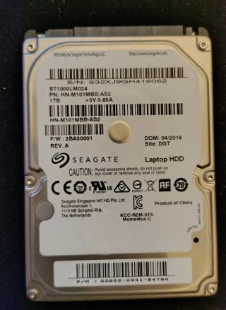 Disco Duro Seagate 1TB para Portátil