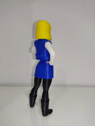 Figura Androide C-18 Impresión 3D