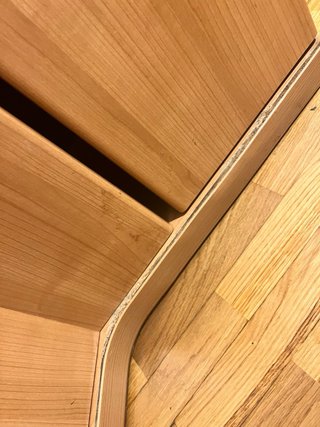 Armario Esquinero de Madera Color Roble