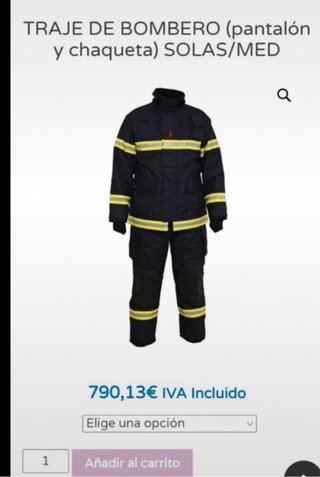 Chaquetón Ignífugo de Bomberos