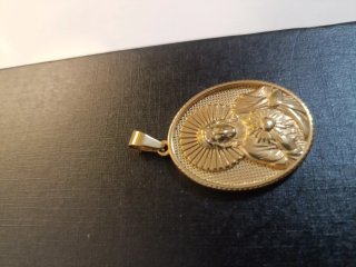 Colgante Sagrado Corazón Oro