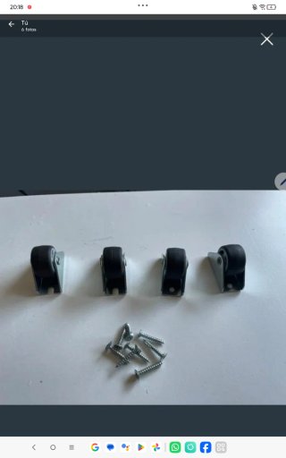 Set de 4 Ruedas Giratorias