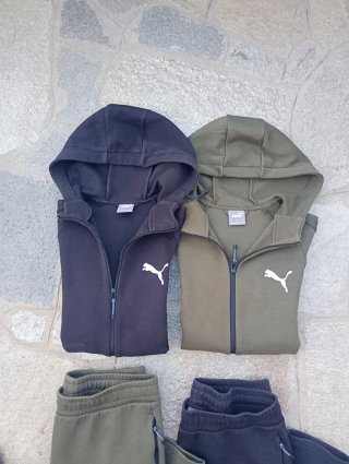 Set 2 Tute Puma Felpa e Pantaloni Taglia L