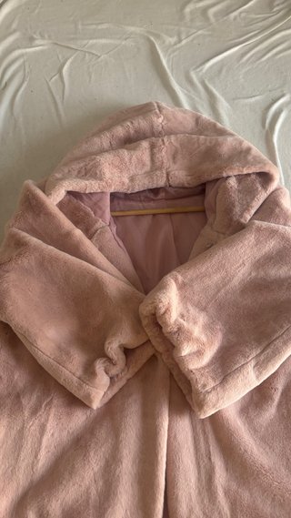Abrigo de Peluche Rosa