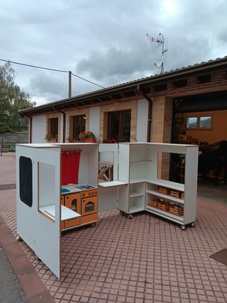 Cocina y Supermercado de Juguete con Ruedas
