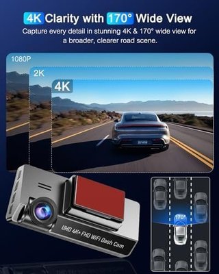 Dash Cam 4K WiFi Ultra HD - Nueva
