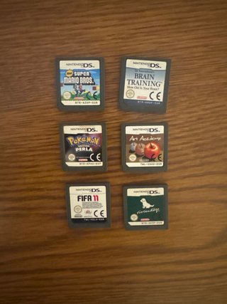 Lote 6 Juegos Nintendo DS: Mario, Pokémon, FIFA