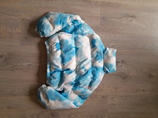Chaqueta Corta de Plumas Estampada