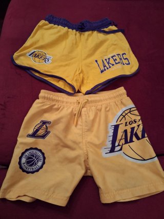 Pack Pantalón Corto niño y Bañador Lakers