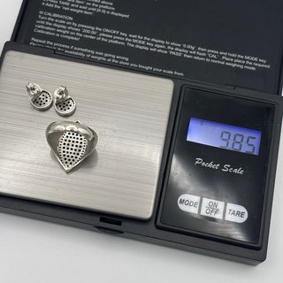 Anillo y Pendientes de oro 18kt diamantes negros