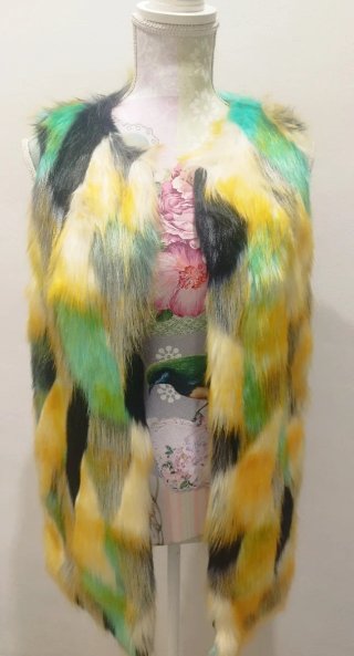 Chaleco pelo multicolor Yes Miss.
