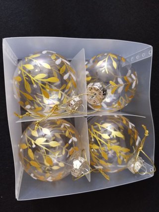 Set de 4 Bolas de Navidad IKEA JULEN