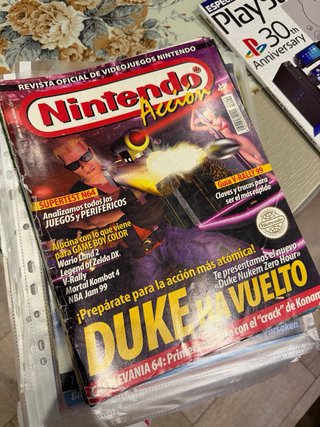 Lote de 5 Revistas Nintendo Acción