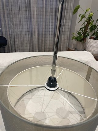 Lámpara de techo con pantalla textil