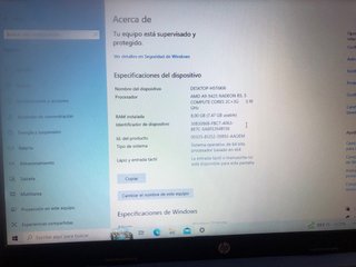Ordenador HP 15.6' AMD A9-9425 R5 8GB RAM