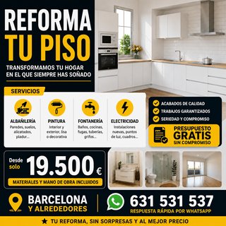 Reforma integral de piso 19.500 €