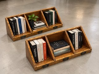 Estantería de madera para libros