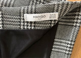Falda de cuadros Mango T34/XS
