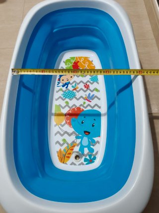 Bañera Bebé Portátil Plegable Azul