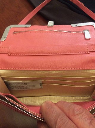 Bolso / Cartera de Piel. Marca Uterqüe.Rosa